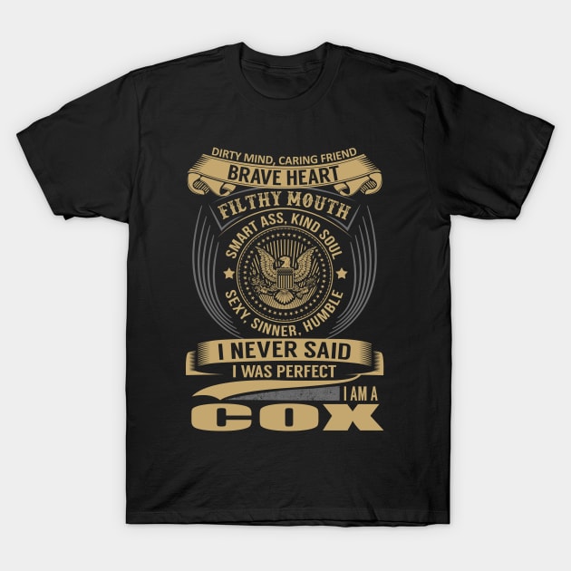 COX T-Shirt by Nicolbar